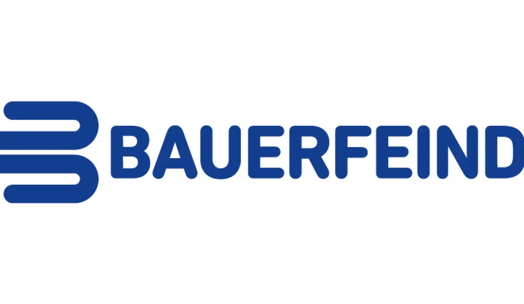 Logo of Bauerfeind, featuring a stylized blue "B" design followed by the company name in blue capital letters.